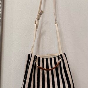 Bydenwely Striped Navy and White Tote Bag